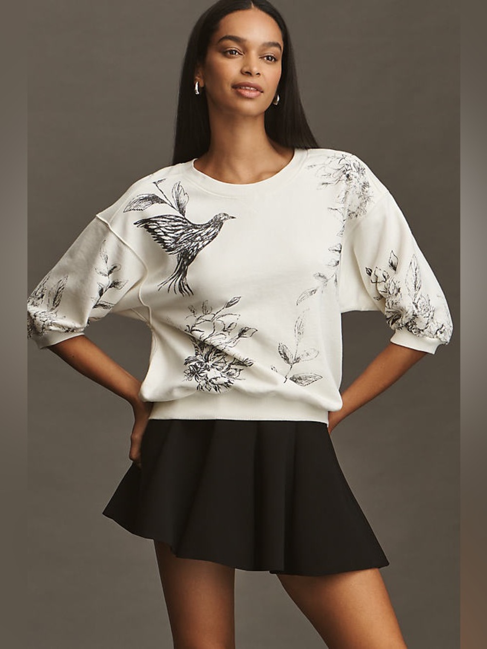 The Niki Bubble Sweatshirt by Pilcro